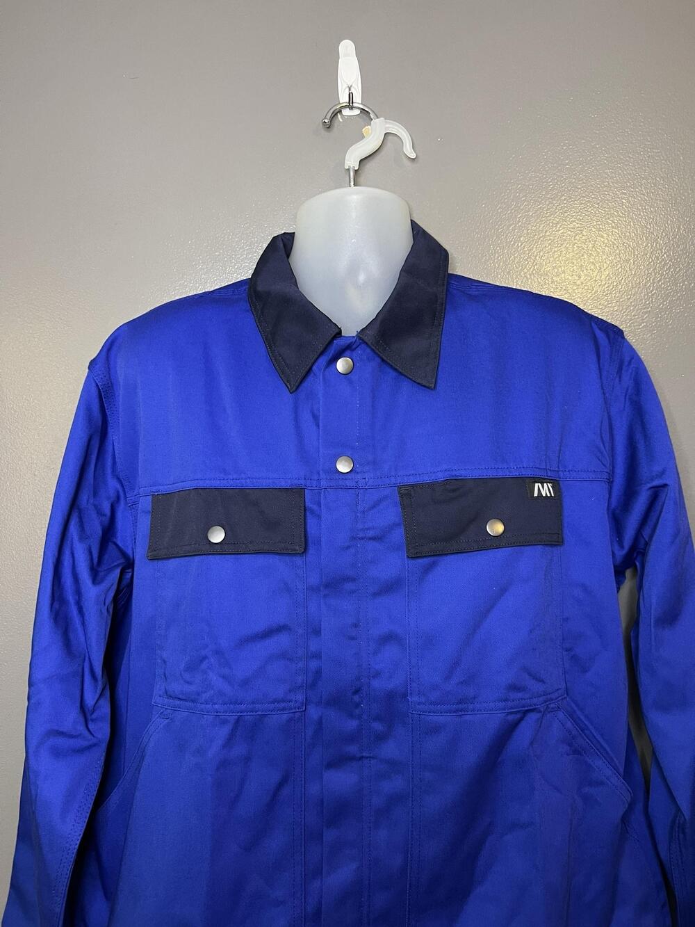 Mascot MacMichael Jacket Mens 2XL Blue Work Canvas Full Zip Peru 04509-800-1101